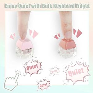ASMR Fidget Keyboard Switch with Mechanical Click Sound Interactive Light-Up <b>Keycap</b> Plastic Keychain Fidget Keychains - Product Image 2