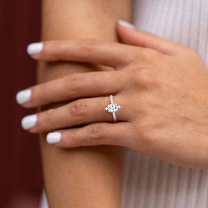 Anillo de compromiso con Circonia cúbica para mujer, sortija de compromiso, Circonia cúbica, Zirconia, circonita, zirconita, zirconita, circón, 2 quilates, aniversario - Product Image 6