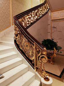 Support technique en ligne en laiton de garde-corps d'art en bronze moderne et élégant pour des projets de villa - Product Image 2