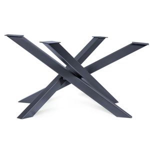 WEKIS Modern Stylish Custom Metal Table Cross Frame Spider <b>Legs</b> Rectangle Chrome Conference Dining Table Furniture Spider <b>Legs</b> - Product Image 1