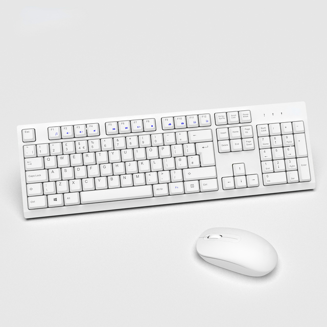 2.4G Wireless Keyboard and Mouse Combo Set for PC Office Home Use with Gamer Mouse Wireless Combo