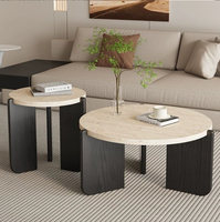 Table basse ronde moderne pour salon, en pierre frittée, mobilier multifonctionnel pour la maison, approvisionnement transfrontalier