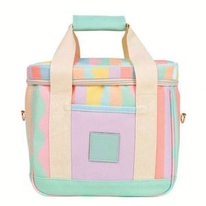 High Quality Large Size Cartoon Premium Food Bag Suitable for Outdoor Picnic Polyester Tie Dye Full Print Cooler Storage Bag - Product Image 3