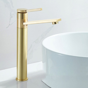 Robinet de lavabo européen en laiton avec mitigeur, cartouche céramique, montage sur comptoir, poignée <span class=keywords><strong>unique</strong></span>, pour salle de bain, norme allemande <span class=keywords><strong>WC</strong></span> - Product Image 6