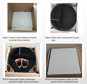 Porte-bois rond moderne en acier KingJoy avec fonction écran de <span class=keywords><strong>cheminée</strong></span>, modèle FWR02 - Product Image 6