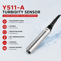 Capteur de turbidité autonettoyant Y511-A 0-4000 NTU anti-sediments et anti-biofouling RS485 MODBUS pour la surveillance en ligne longue durée en extérieur