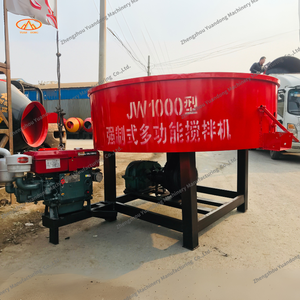 Mélangeur de béton de bouche plate de support vertical de la casserole 500L a fait le mélangeur concret diesel de type mini casserole en Chine - Product Image 5