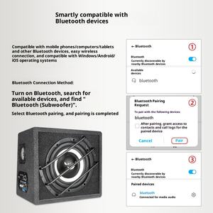 <span class=keywords><strong>Caisson</strong></span> <span class=keywords><strong>de</strong></span> basses 6,5/8/10 pouces compatible avec la navigation, camion 12V24V, autoradio - Product Image 3