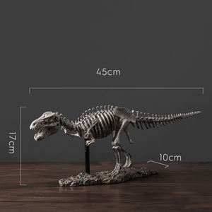 Ornements d'animaux fossiles de dinosaures Huaqi SKD24, squelette de dinosaure, artisanat en résine écologique peint à la main, personnalisé pour le bureau et la maison - Product Image 2