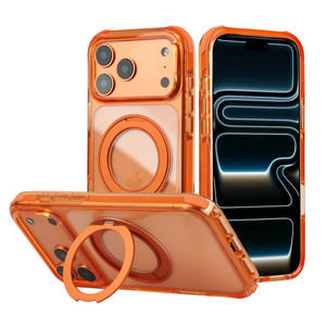 Nieuwe release 360 graden draaibare kristallen magnetische zuignap beschermhoes voor iPhone 17 Pro Max - Product Image 1