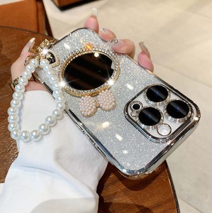 Lujo Bling diamante espejo perla pulsera brillo lente protección película TPU <span class=keywords><strong>funda</strong></span> de teléfono móvil para <span class=keywords><strong>Iphone</strong></span> 7 8 Plus X Xr Xs Max <span class=keywords><strong>SE</strong></span> - Product Image 4
