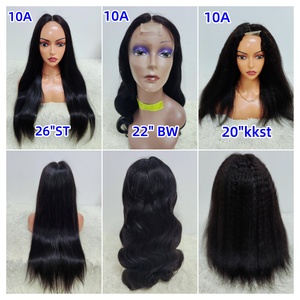 Letsfly 11A 2x6 Transparent Lace Closure <b>Wigs</b> SDD Double Drawn Raw Virgin Hair <b>Wigs</b> 300% Density Original 100% Human Hair <b>Wigs</b> - Product Image 3