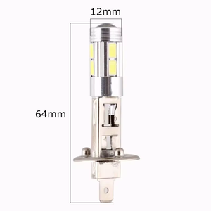 H1 H3 Led Xe Bóng đèn 12V 6000K trắng LED công suất cao 5630 10SMD xe giải mã Sương Mù Ánh sáng lái xe ánh sáng ban ngày chạy ánh sáng <span class=keywords><strong>DRL</strong></span> - Product Image 2