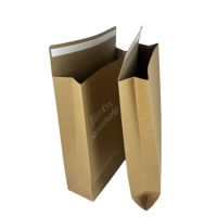 Enveloppe plate personnalisée recyclée imperméable et durable extensible enveloppe kraft gousset en papier sac d'expédition pour chaussures de courrier