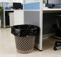 Sacs poubelles noirs jetables thermoscellables en LDPE/HDPE de 55-60 gallons pour entrepreneurs, grands sacs poubelles robustes