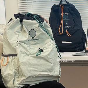 Sac à dos de tennis léger personnalisé, grande capacité, imperméable, en polyester, avec cordon de serrage, pour les voyages, le cyclisme en montagne, le transport de lettres - Product Image 6