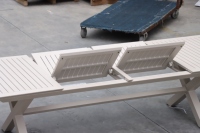 Ensemble de salle à manger d'extérieur extensible à l'extérieur table à rallonge en aluminium table et chaise pour usage domestique ou mobilier de jardin de restaurant