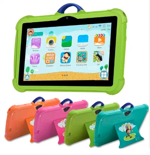 New 7-inch Kids Tablet Android WIFI 1G+8G Children's Anti-fall Education Kids Learning Tablet PC 2024 Factory Directly Supply