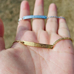 Bracciale Smalto Arabico in Acciaio Inox Metallo Placcato Oro 18k Muslim Bracciale Regalo per Eid al Fitr - Product Image 2