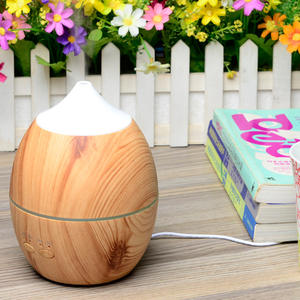 Wood Grain Aroma Diffuser Humidifier 300Ml Ultrasonic With <b>Timer</b> For Home Use - Product Image 5