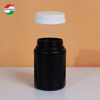 Pot en plastique HDPE HMD1600-105, contenants alimentaires 1600 ml avec bouchon à vis PP pour médicaments et poudres cosmétiques