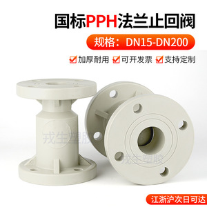 Válvula de Retención Rensheng PPH con Brida de 150 mm, Estructura de Una Sola Lengüeta, para Agua del Grifo y Otros Fluidos, Resistente a la Corrosión - Product Image 5