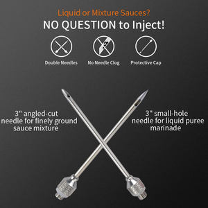 Inyector de Sabor para Carne, Aves, Pavo y Pollo, Jeringa para Marinar y Sazonar, para Cocina, Venta Caliente - Product Image 2