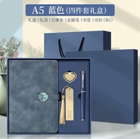 Ensemble de carnets de notes d'affaires de luxe A5 avec logo personnalisé, stylo, marque-page spirale, PP/tissu, cadeau d'entreprise, papeterie, organiseur/planificateur