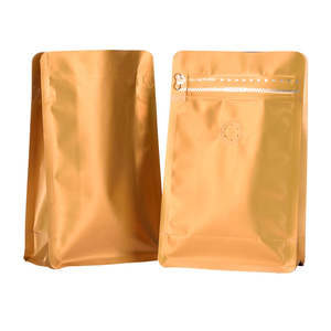 Papel de aluminio con acabado mate de primera calidad, 8 sellos laterales, fondo plano impreso personalizado, bolsa de café de 4 oz con válvula y cremallera - Product Image 6
