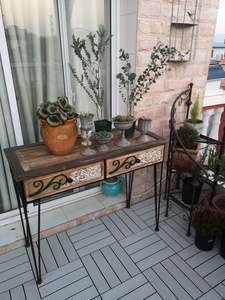 Cubierta de WPC de grano de madera <span class=keywords><strong>para</strong></span> exteriores de estilo moderno, tablero de <span class=keywords><strong>terraza</strong></span> de jardín compuesto de plástico de grano de madera <span class=keywords><strong>para</strong></span> exteriores, baldosas de <span class=keywords><strong>suelo</strong></span> DIY - Product Image 5