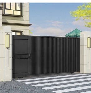 Porte coulissante automatique moderne <span class=keywords><strong>en</strong></span> aluminium pour jardin, allée, appartement, villa - Product Image 3