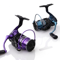 Carrete de Pesca Impermeable con Sistema de Lanzamiento Lento, Carrete de Pesca con Señuelos 6+1BB, Arrastre Máximo de 10 kg, Relación de Engranajes 5.2:1, Bajo MOQ, Marca Privada
