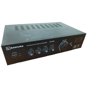 Amplificador Estéreo Profesional Sakura AV-300 300Wx2 con Entrada USB y Tarjeta SD - Product Image 2