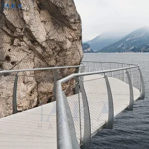 Balcon extérieur ou terrasse ou clôture câble métallique en acier inoxydable/balustrade de câble en maille de <span class=keywords><strong>corde</strong></span>/balustrade en treillis métallique - Product Image 4