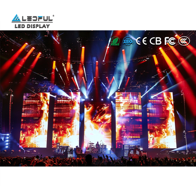 LEDFUL P2.6 P2.9 P3.9 Indoor Outdoor Rental LED Display Panel P2 P4 P3 Church Stage Backdrop LED Screen for Concert