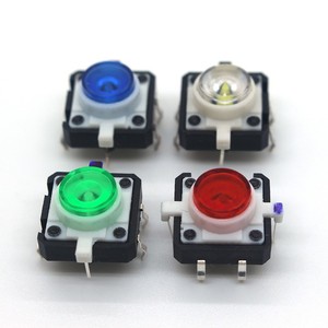 Chèn lỗ dẫn chiếu sáng xúc giác chuyển đổi 6*7.2/6*9/7*7/8*8/12*12mm chiếu sáng dẫn <span class=keywords><strong>tact</strong></span> chuyển đổi mà không có nắp - Product Image 3