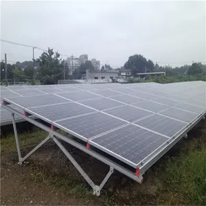 Rak Panel Surya Sistem Struktur Penyangga Tanah Pv, Kit Pemasangan Rak Panel Surya Dapat Disesuaikan