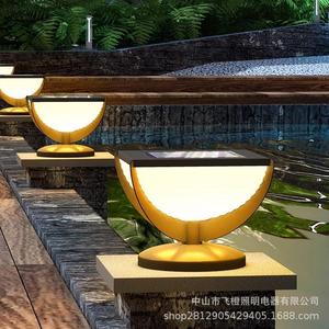 Lámparas Solares de Poste para Exteriores, Impermeables, Modernas, LED, para Jardín, Patio, Villa, Valla, Puerta - Product Image 2