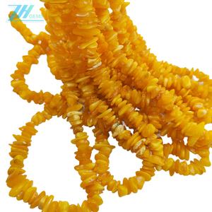 Le vere perle di ambra baltica grezza possono essere utilizzate per la collana di colore naturale invertito arcobaleno di design ambra naturale - Product Image 4