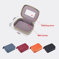 Seau en cuir de luxe Mini boîte de sac de rouge à lèvres cosmétique avec miroir pochette de maquillage souple et durable porte-monnaie pour l'été