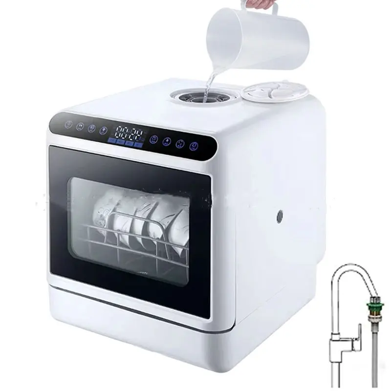 Lave-vaisselle UV entièrement automatique domestique intégré Mini lave-vaisselle portable de comptoir