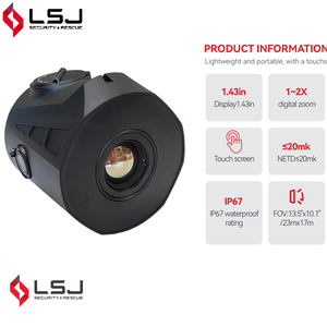 Dispositif d'imagerie thermique intelligent avec détection humaine, suivi par IA et télémètre <span class=keywords><strong>laser</strong></span> pour la patrouille de sécurité professionnelle - Product Image 1