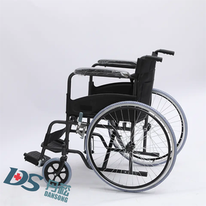 Sedia a rotelle pieghevole di buona qualità di nuovo design per disabili anziani paralizzati - Product Image 2