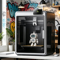 Imprimante 3D K2pro, machine d'impression 3D, imprimante 3D pour figurines humaines, imprimante 3D de bureau miniature avec une vitesse jusqu'à 600 mm/s