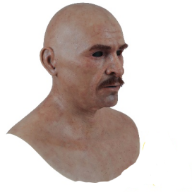 Masker Wajah realistis silikon tipis pesta Halloween, untuk transformasi Makeup muda dan tua - Product Image 2