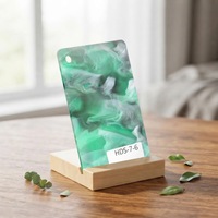 Vente en gros de feuilles acryliques résistantes aux UV de 3 mm avec texture de motif de marbre pour la publicité