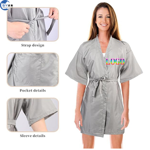 Batas de peluquería personalizadas <span class=keywords><strong>para</strong></span> clientes, capas <span class=keywords><strong>para</strong></span> <span class=keywords><strong>cortar</strong></span> el cabello con lazo ajustable, batas de peluquero <span class=keywords><strong>para</strong></span> estilismo capilar - Product Image 1
