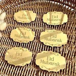 Étiquettes personnalisées en acrylique miroir pour mariage, étiquettes nominatives personnalisées pour la fête des mères et Noël, imperméables - Product Image 6