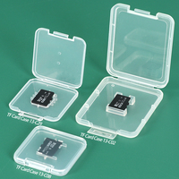 SUNSHING - Estuche de Almacenamiento para Tarjetas de Memoria 8 en 1, Plástico Transparente Estándar, para Tarjetas Micro SD, CF, TF, XD, XQD, SDHC, NM, con 12 Ranuras