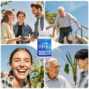 แท็บเล็ตมีวิตามิน D3และ <span class=keywords><strong>K2</strong></span>สารอาหารยาวิตามิน <span class=keywords><strong>K2</strong></span> - Product Image 2